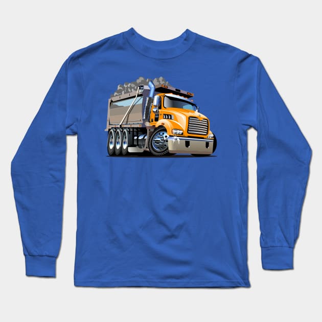 Cartoon truck Long Sleeve T-Shirt by Mechanik